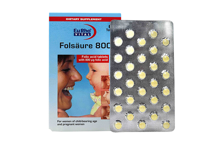 قرص فولیک اسید 800 یوروویتال